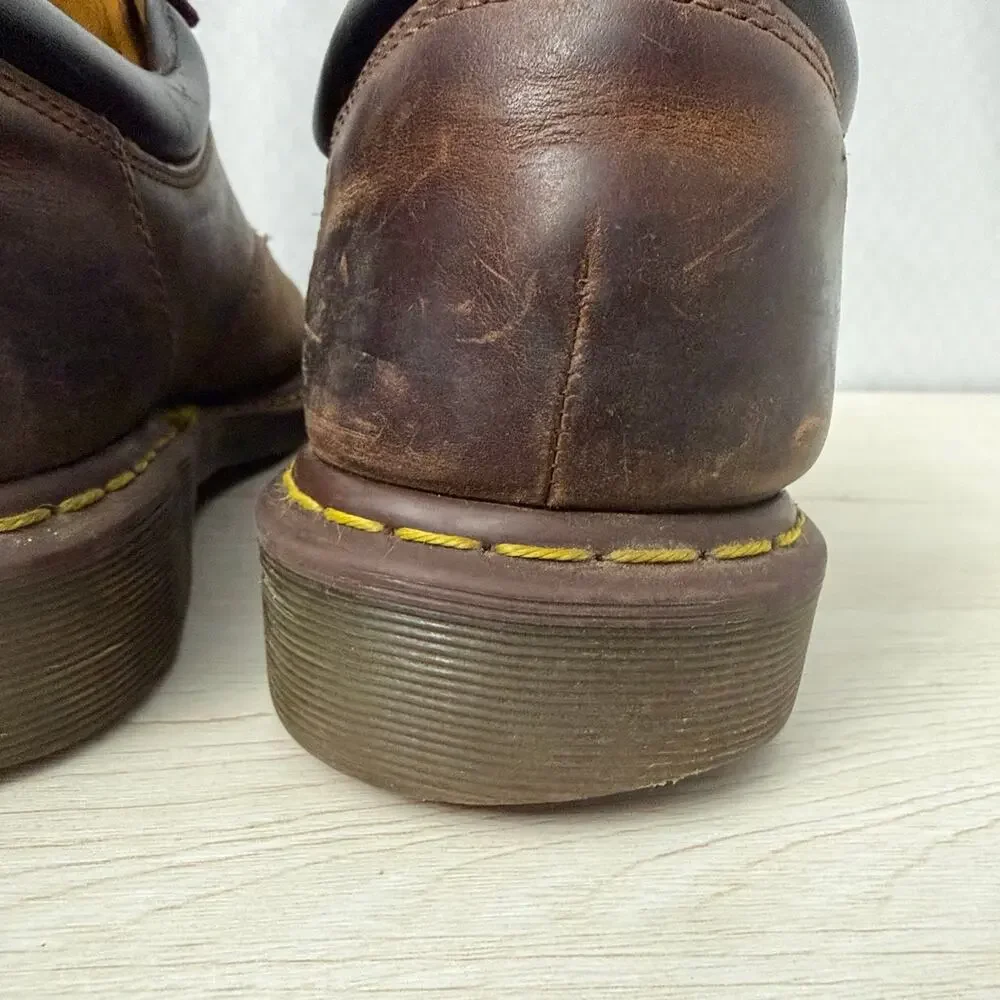Dr Martens Shoes Mens Size 16 Brown Crazy Horse Leather Casual 8053 Doc